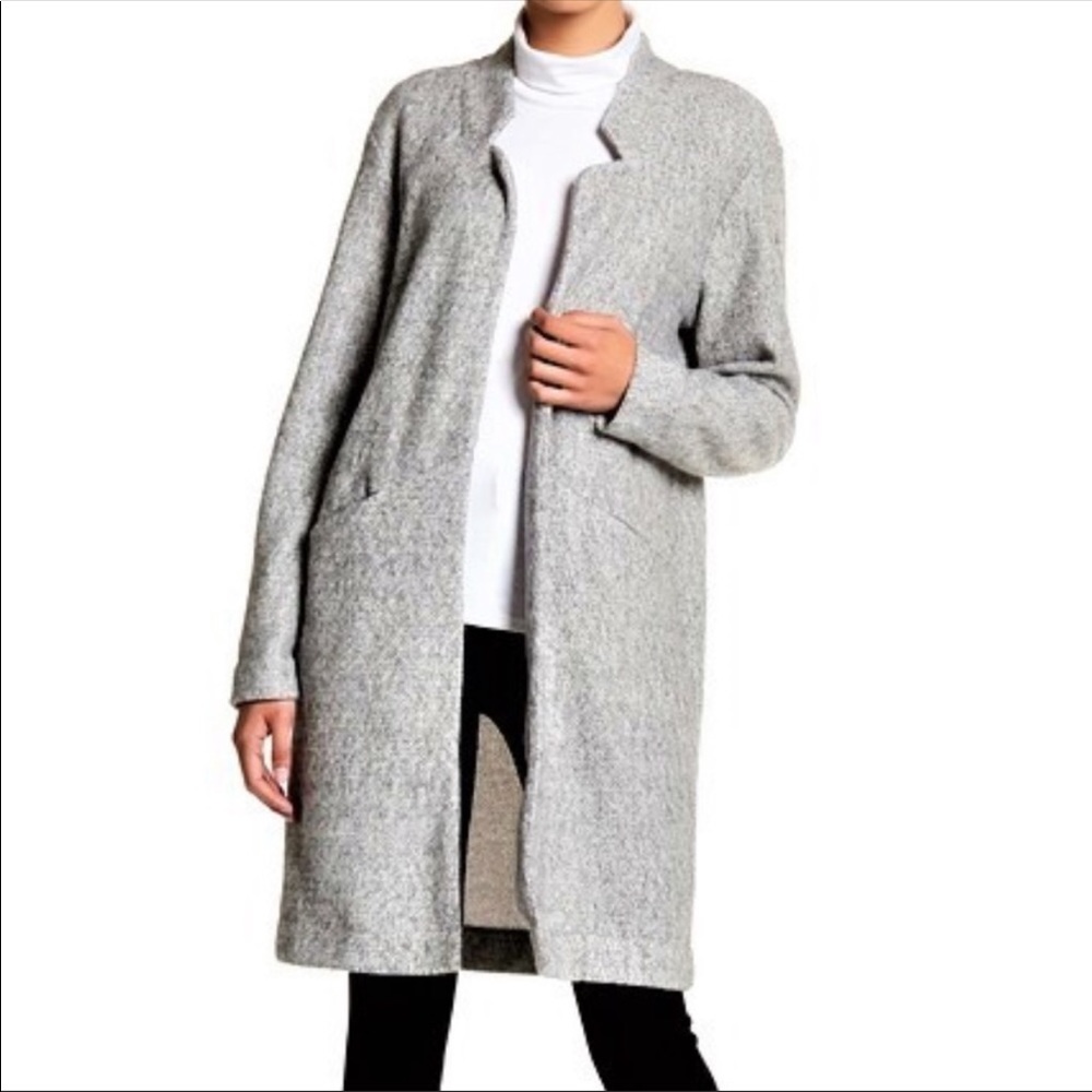 NWT Express gray open front cocoon coat, Large